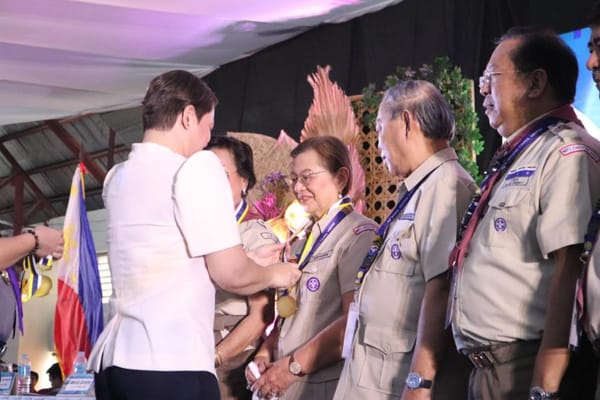 Matugas Couple receives the Highest BSP Honor