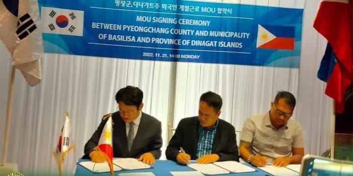 Dinagat gov't to send 2K workers to SoKor