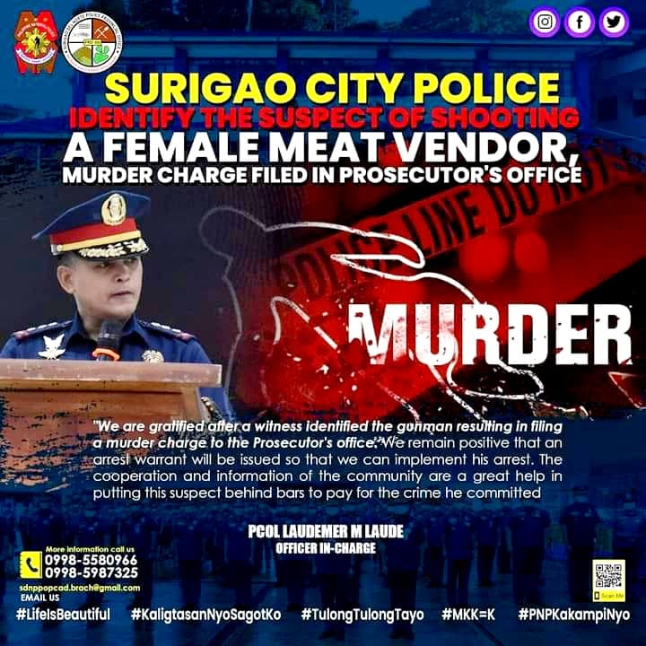 𝗦𝘂𝗿𝗶𝗴𝗮𝗼 𝗖𝗶𝘁𝘆 𝗽𝗼𝗹𝗶𝗰𝗲 𝗶𝗱𝗲𝗻𝘁𝗶𝗳𝘆 𝘁𝗵𝗲 𝘀𝘂𝘀𝗽𝗲𝗰𝘁 𝗼